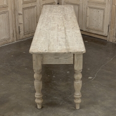 19th Century Stripped English Pine Dining Table