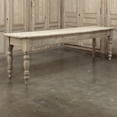 19th Century Stripped English Pine Dining Table