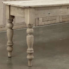 19th Century Stripped English Pine Dining Table