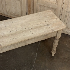 19th Century Stripped English Pine Dining Table