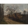 Late 19th Century Pastoral Oil Painting Signed J.B. François
