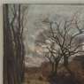 Late 19th Century Pastoral Oil Painting Signed J.B. François