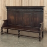 19th Century English Renaissance Revival Oak Hall Bench