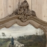 19th Century Country French Louis XV Stripped Oak Trumeau Mirror