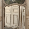 19th Century Country French Louis XV Stripped Oak Trumeau Mirror