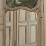 19th Century Country French Louis XV Stripped Oak Trumeau Mirror