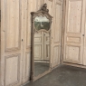 19th Century Country French Louis XV Stripped Oak Trumeau Mirror