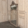 19th Century Country French Louis XV Stripped Oak Trumeau Mirror