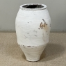 19th Century Greek Whitewashed Terracotta Olive Jar