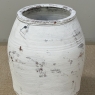 19th Century Greek Whitewashed Terracotta Olive Jar