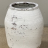 19th Century Greek Whitewashed Terracotta Olive Jar