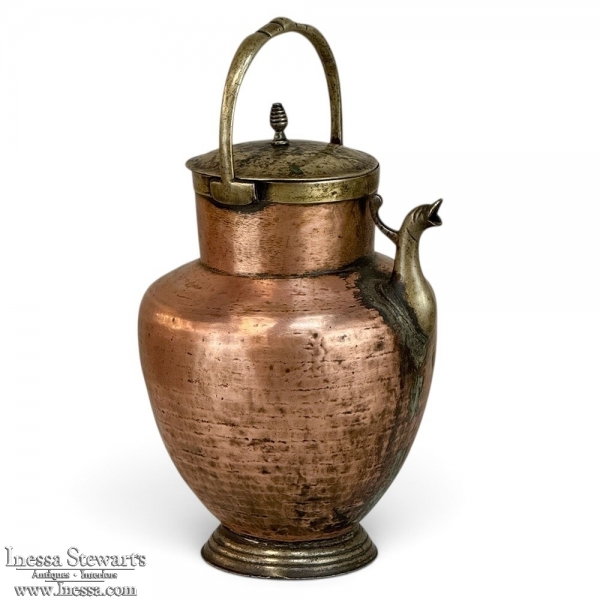 19th Century Copper and Brass Kitchen Watering Pot