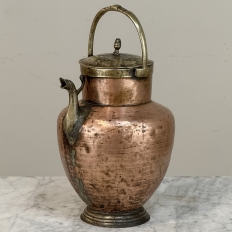 19th Century Copper and Brass Kitchen Watering Pot