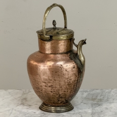 19th Century Copper and Brass Kitchen Watering Pot