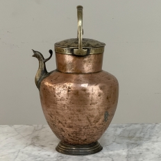 19th Century Copper and Brass Kitchen Watering Pot