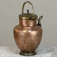 19th Century Copper and Brass Kitchen Watering Pot
