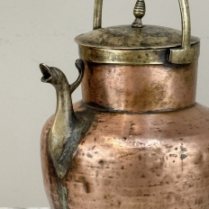 19th Century Copper and Brass Kitchen Watering Pot