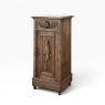 Rustic Antique Neoclassical Marble Top Nightstand ~ Pedestal