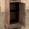 Rustic Antique Neoclassical Marble Top Nightstand ~ Pedestal