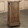 Rustic Antique Neoclassical Marble Top Nightstand ~ Pedestal