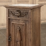 Rustic Antique Neoclassical Marble Top Nightstand ~ Pedestal