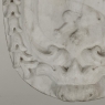 17th Century French Carrara Marble Heraldic Lion Crest with Cherub