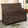 19th Century French Renaissance Revival Oak Trunk ~ Hall Bench