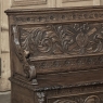 19th Century French Renaissance Revival Oak Trunk ~ Hall Bench