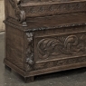 19th Century French Renaissance Revival Oak Trunk ~ Hall Bench
