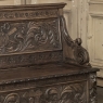19th Century French Renaissance Revival Oak Trunk ~ Hall Bench