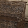 19th Century French Renaissance Revival Oak Trunk ~ Hall Bench