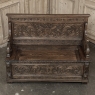 19th Century French Renaissance Revival Oak Trunk ~ Hall Bench
