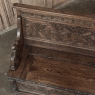 19th Century French Renaissance Revival Oak Trunk ~ Hall Bench