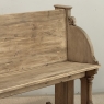 19th Century Gothic Revival Stripped Oak & Fruitwood Deacon’s Bench