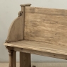 19th Century Gothic Revival Stripped Oak & Fruitwood Deacon’s Bench