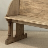 19th Century Gothic Revival Stripped Oak & Fruitwood Deacon’s Bench