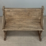 19th Century Gothic Revival Stripped Oak & Fruitwood Deacon’s Bench