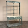 19th Century English Painted Pine Dresser with Plate Rack