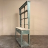 19th Century English Painted Pine Dresser with Plate Rack