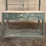 19th Century English Painted Pine Dresser with Plate Rack