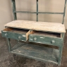 19th Century English Painted Pine Dresser with Plate Rack