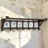 19th Century Dutch Wrought Iron Coat Rack with Delft Tiles