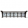 19th Century Dutch Wrought Iron Coat Rack with Delft Tiles