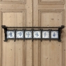 19th Century Dutch Wrought Iron Coat Rack with Delft Tiles