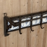 19th Century Dutch Wrought Iron Coat Rack with Delft Tiles
