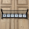 19th Century Dutch Wrought Iron Coat Rack with Delft Tiles