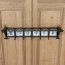 19th Century Dutch Wrought Iron Coat Rack with Delft Tiles