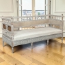 18th Century Swedish Gustavian Neoclassical Scraped Painted Bench