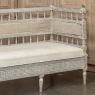 18th Century Swedish Gustavian Neoclassical Scraped Painted Bench