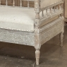 18th Century Swedish Gustavian Neoclassical Scraped Painted Bench
